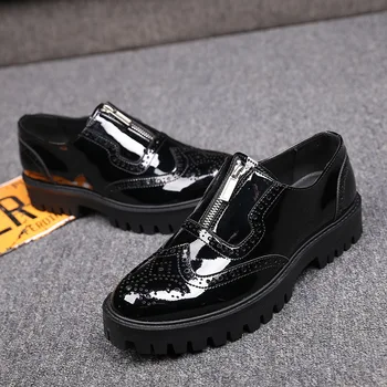 italian brand designer mens leisure party nightclub dresses patent leather shoes slip on oxfords shoe platform loafers zapatos
italian brand designer mens leisure party nightclub dresses patent leather shoes slip on oxfords shoe platform loafers zapatos