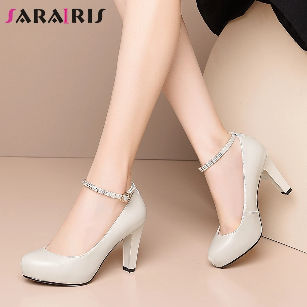 SARAIRIS New Arrival Ladies 2020 High Heels Pumps Comfort Genuine Leather Pumps Women Solid Shallow Ankle Strap Shoes Woman
SARAIRIS New Arrival Ladies 2020 High Heels Pumps Comfort Genuine Leather Pumps Women Solid Shallow Ankle Strap Shoes Woman