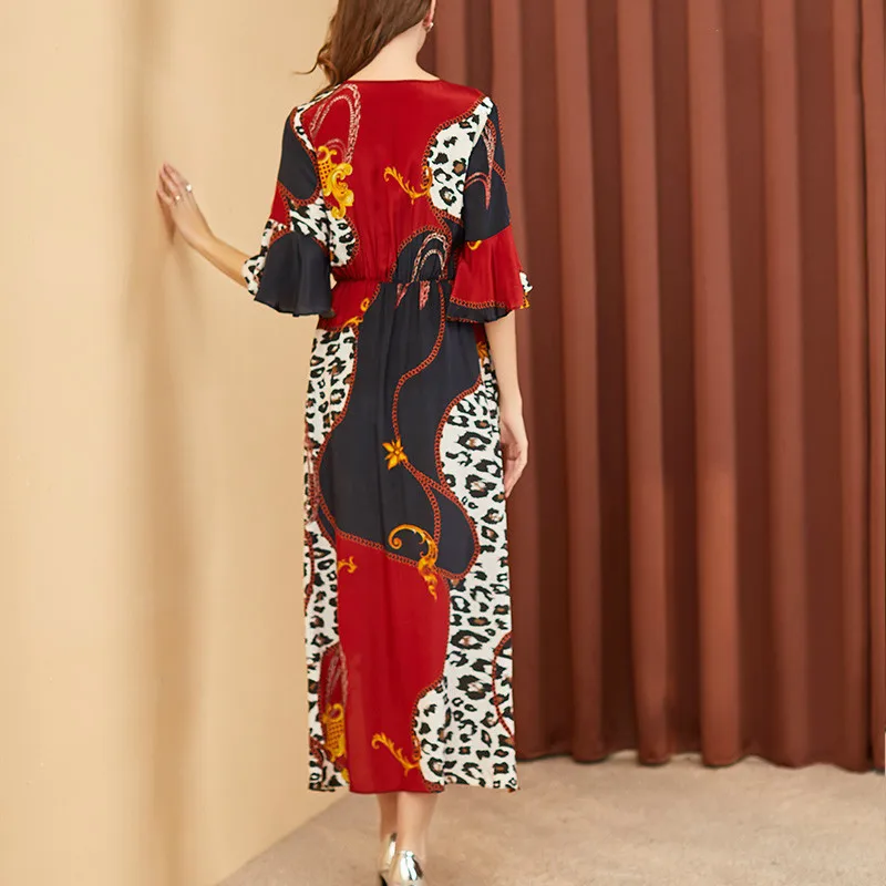 100% Real Silk Vintage Dress Women Clothes 2020 Spring Summer Elegant Leopard Midi Dress Women Dresses Irregular Vestidos MY2465
100% Real Silk Vintage Dress Women Clothes 2020 Spring Summer Elegant Leopard Midi Dress Women Dresses Irregular Vestidos MY2465