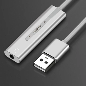 2 In 1 External Sound Card Headset Adapter Plug And Play Press Button Volume Control USB To 3.5mm Jack Lightweight For PC Small
2 In 1 External Sound Card Headset Adapter Plug And Play Press Button Volume Control USB To 3.5mm Jack Lightweight For PC Small