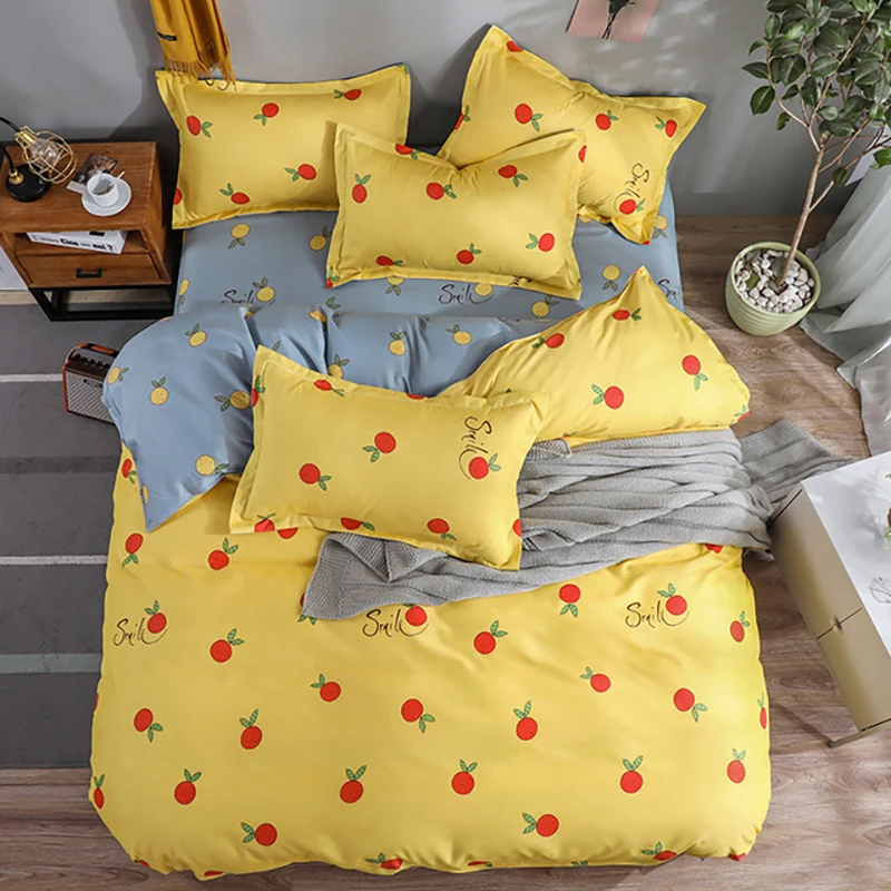 High Quality Printed Bedding Sets Home Bedding Set 3/4Pcs Cartoon Pattern With Leaves Fruit Animal Dot Bed Sheet Duvet Cover
High Quality Printed Bedding Sets Home Bedding Set 3/4Pcs Cartoon Pattern With Leaves Fruit Animal Dot Bed Sheet Duvet Cover