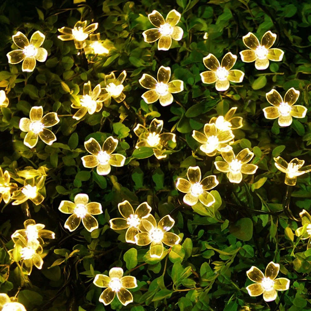 7M 50LED Solar Flower Lamp Power LED String Light Outdoor Fairy Lights String Garden Solar Light Garlands Garden Christmas Decor
7M 50LED Solar Flower Lamp Power LED String Light Outdoor Fairy Lights String Garden Solar Light Garlands Garden Christmas Decor