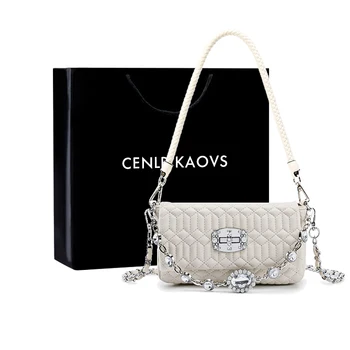 Small CK Pleated Diamond Pattern Bag Chanel-Style Bags Women's New Dinner Shoulder Bag Chain Diamond Messenger Bag designer bag
Small CK Pleated Diamond Pattern Bag Chanel-Style Bags Women's New Dinner Shoulder Bag Chain Diamond Messenger Bag designer bag