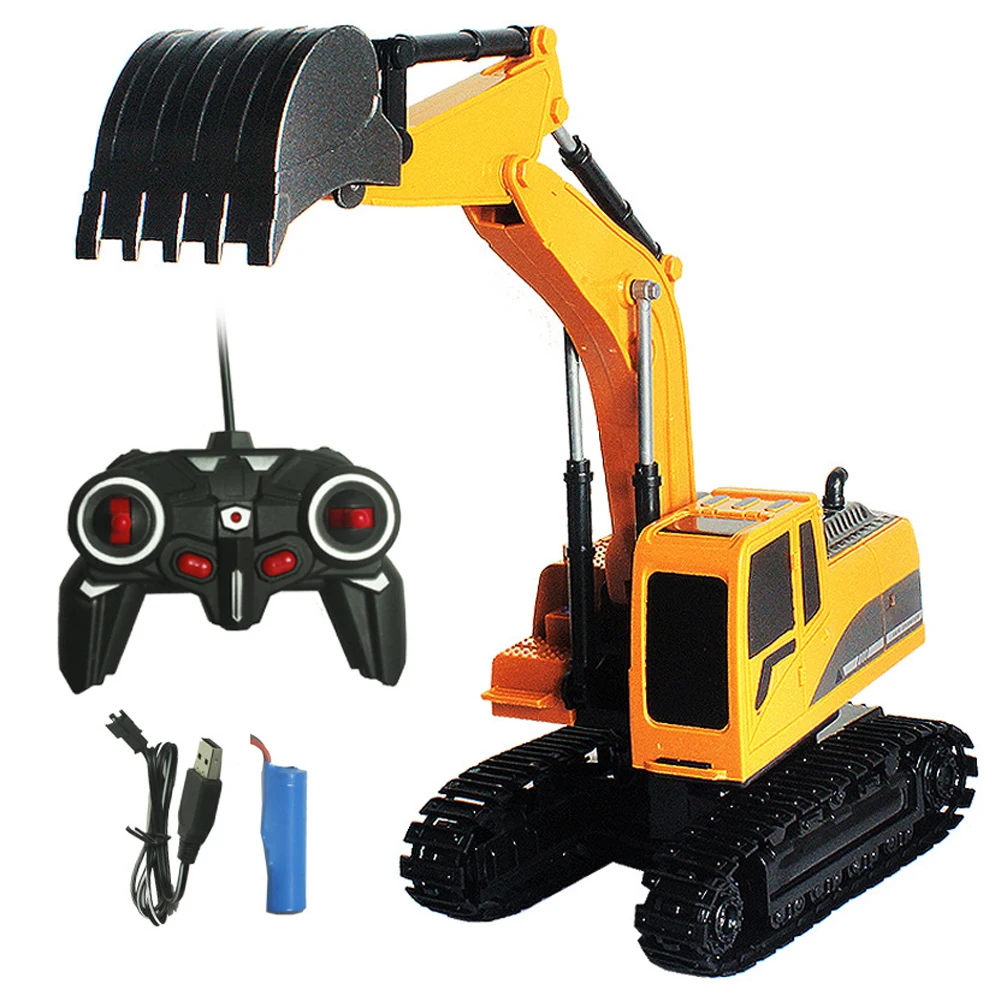 Kid's 2.4Ghz 1:24 RC Excavator Toy RC Engineering Car with Sound Light Plastic Excavator Funny RC Toys for Children Boys Gifts
Kid's 2.4Ghz 1:24 RC Excavator Toy RC Engineering Car with Sound Light Plastic Excavator Funny RC Toys for Children Boys Gifts