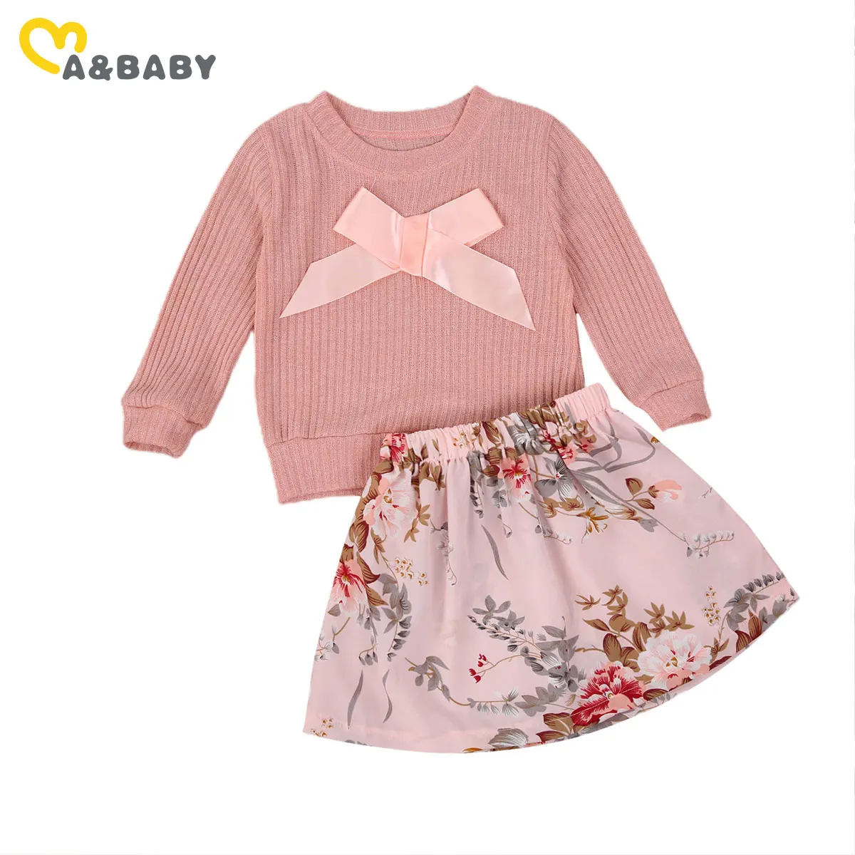 Ma&Baby 1-5Y Toddler Kid Girls Clothes Set Bow Knitted Long Sleeve Sweaters Floral Skirts Outfits Autumn Winter Girl Clothing
Ma&Baby 1-5Y Toddler Kid Girls Clothes Set Bow Knitted Long Sleeve Sweaters Floral Skirts Outfits Autumn Winter Girl Clothing