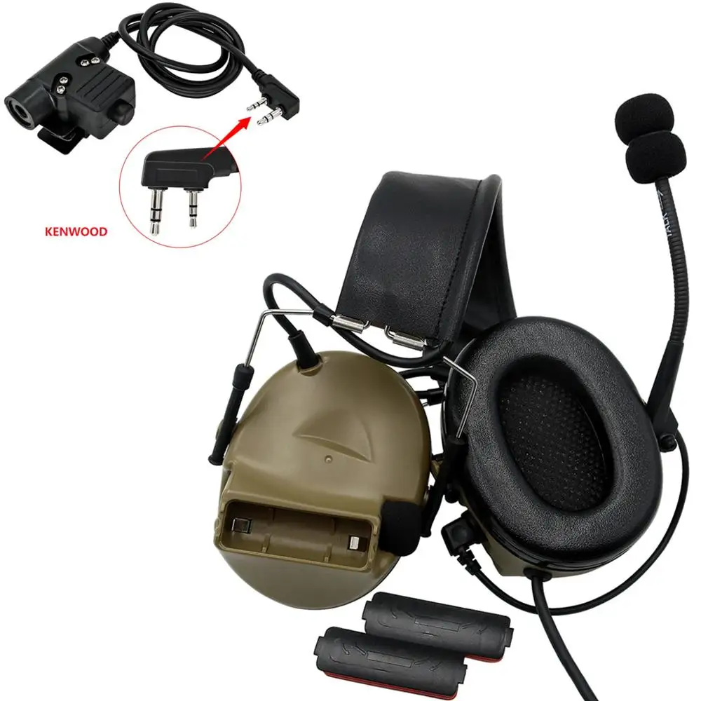 COMTAC II tactical headset peltor active noise reduction pickup pickup radio headset + hunting tactical PTT U94 PTT DE
COMTAC II tactical headset peltor active noise reduction pickup pickup radio headset + hunting tactical PTT U94 PTT DE