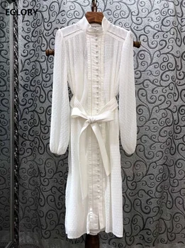High Quality Designer Dress 2019 Autumn Party Events Women Polka Dot Patterns Vintage Buttons Long Sleeve Mid-Calf Dress Female
High Quality Designer Dress 2019 Autumn Party Events Women Polka Dot Patterns Vintage Buttons Long Sleeve Mid-Calf Dress Female