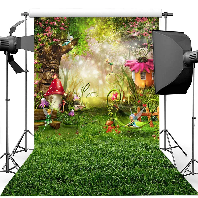 Spring Fairy Forest Photography Backdrops Fantasy Wonderland Jungle Elves Mushroom House Children Backgrounds for Photo Studio
Spring Fairy Forest Photography Backdrops Fantasy Wonderland Jungle Elves Mushroom House Children Backgrounds for Photo Studio
