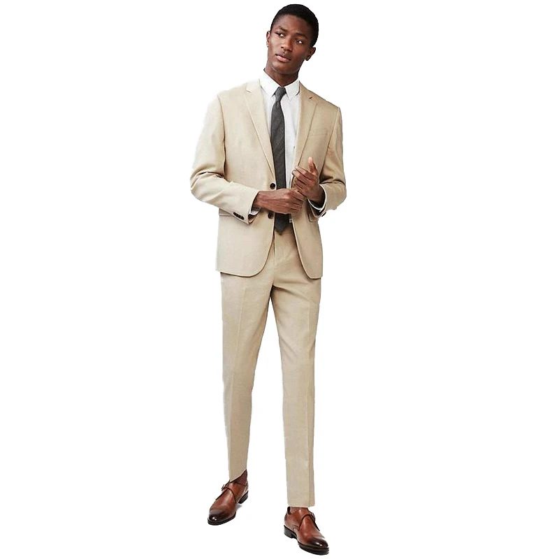 Newest Design Groom Tuxedos Two Button Beige Notch Lapel Groom Best Man Two Piece Suit Dinner Suit Wedding Dress(Jacket+Pants)
Newest Design Groom Tuxedos Two Button Beige Notch Lapel Groom Best Man Two Piece Suit Dinner Suit Wedding Dress(Jacket+Pants)