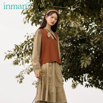 INMAN 2020 Autumn New Arrival Vintage Plaid Dress Rabbit Ear Top Vest Two Piece Woman Suit
INMAN 2020 Autumn New Arrival Vintage Plaid Dress Rabbit Ear Top Vest Two Piece Woman Suit