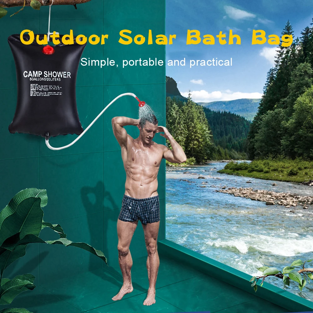 Solar Heated Shower Bag 20L Outdoor Portable Shower Bathing Bag Traveling Camping Hiking Climbing Body Pet Cleaning Water Bag
Solar Heated Shower Bag 20L Outdoor Portable Shower Bathing Bag Traveling Camping Hiking Climbing Body Pet Cleaning Water Bag