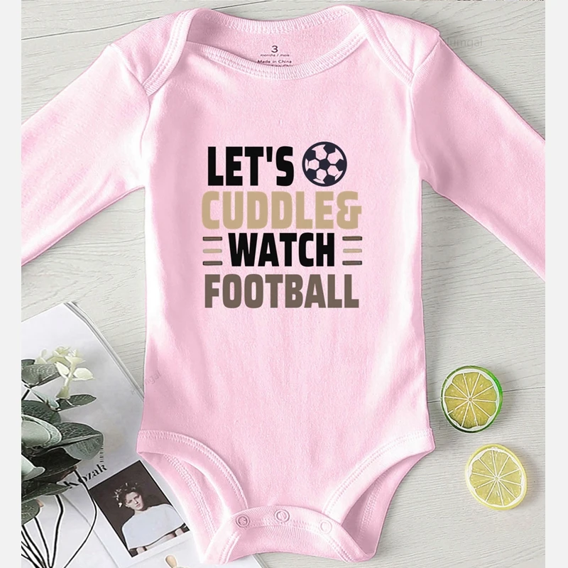Фото Newborn Girl Outfit Toddler Boy Fall Costume Printing Football Baby Girls Clothes Winter Romper for Babies Jumpsuit Kids Autumn | Мать и