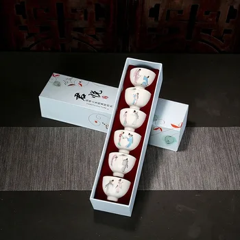 6pcs Kung Fu Tea Cup Set multicolor Glaze Travel Tea Bowl Little monk Chinese Porcelain Teacup Sets Ceramic China tea set
6pcs Kung Fu Tea Cup Set multicolor Glaze Travel Tea Bowl Little monk Chinese Porcelain Teacup Sets Ceramic China tea set