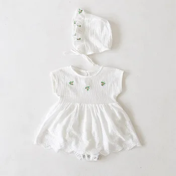 3833 Newborn Girl Onesies Embroidered Romper Baby Girl Newborn Clothing Roupa Branca Bebe Baby 100 Days Party Clothes 
3833 Newborn Girl Onesies Embroidered Romper Baby Girl Newborn Clothing Roupa Branca Bebe Baby 100 Days Party Clothes
