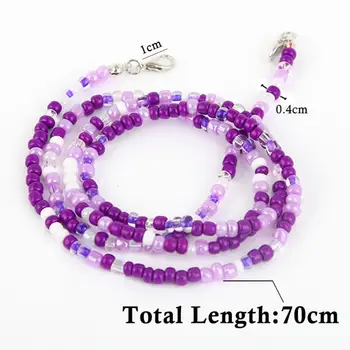 Sunglass Strap Chain Beaded Mask Lanyard with Clips Eyeglass Neck Chain Strap Beads Mask Holders Kid Women
Sunglass Strap Chain Beaded Mask Lanyard with Clips Eyeglass Neck Chain Strap Beads Mask Holders Kid Women