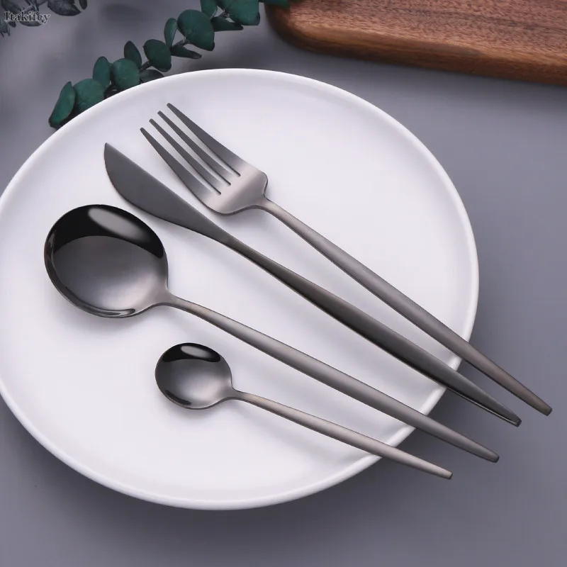 24Pcs/Set Gold Cutlery Set Stainless Steel Dinnerware Set Tableware Knife Fork Spoon Wedding Tools Silverware Set Drop Shipping
24Pcs/Set Gold Cutlery Set Stainless Steel Dinnerware Set Tableware Knife Fork Spoon Wedding Tools Silverware Set Drop Shipping