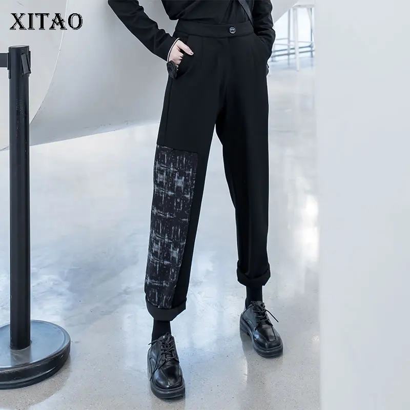 Брюки XITAO женские модные повседневные с принтом | Женская одежда