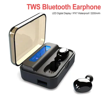 Wireless Bluetooth 5.0 9D Stereo Headphone TWS Bluetooth Earphone Sport IPX7 Waterproof Earbuds with LED Digital Display Headset
Wireless Bluetooth 5.0 9D Stereo Headphone TWS Bluetooth Earphone Sport IPX7 Waterproof Earbuds with LED Digital Display Headset