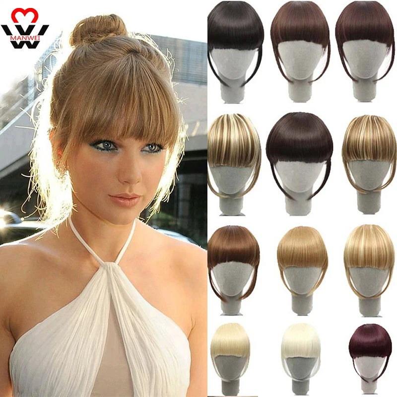 MANWEI High-Temperature Matte Silk Front False Fringe Clip In Straight Bangs Hairpiece With High Temperature Synthetic Hair
MANWEI High-Temperature Matte Silk Front False Fringe Clip In Straight Bangs Hairpiece With High Temperature Synthetic Hair