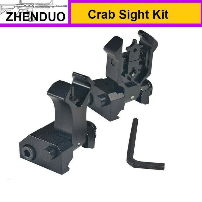 ZHENDUO Flip Up Front & Rear 21mm Rails Crab Iron Sight Kit Toy gun outdoor accessories Free Shipping
ZHENDUO Flip Up Front & Rear 21mm Rails Crab Iron Sight Kit Toy gun outdoor accessories Free Shipping