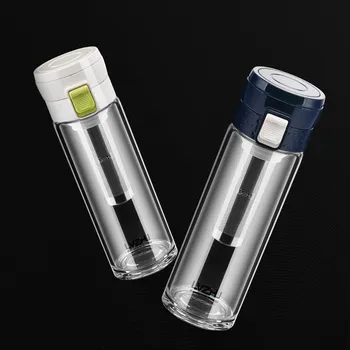 HEAT RESISTANT THICK GLASS LEAK-PROOF CUP WITH LID TEA FILTER MESH TEA CUP PORTABLE CAR WATER BOTTLE 400ML
HEAT RESISTANT THICK GLASS LEAK-PROOF CUP WITH LID TEA FILTER MESH TEA CUP PORTABLE CAR WATER BOTTLE 400ML