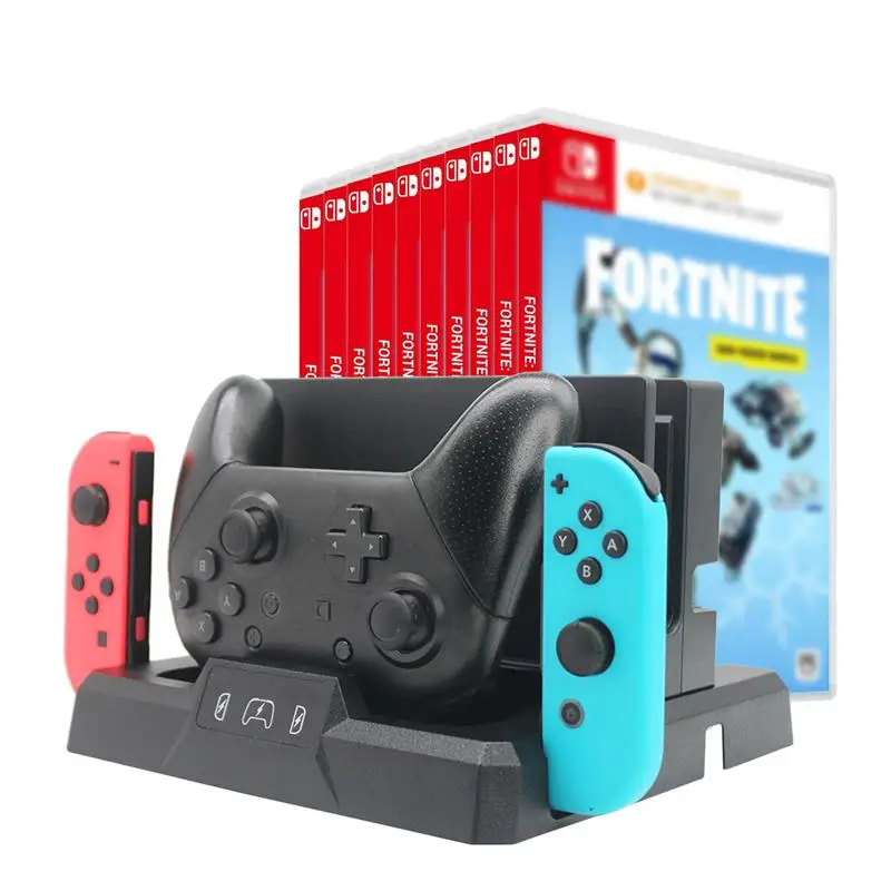Charger Station for Nintendo Switch Charging Dock for Joy-con Switch Pro Controller Game Card Storage Holder
Charger Station for Nintendo Switch Charging Dock for Joy-con Switch Pro Controller Game Card Storage Holder