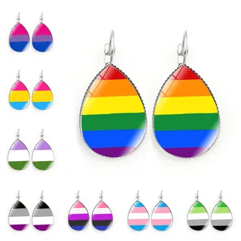 New Rainbow GAY PRIDE Glitters Striped Printed Teardrop Earrings Serape Exquisite Metal Earrings Gifts
New Rainbow GAY PRIDE Glitters Striped Printed Teardrop Earrings Serape Exquisite Metal Earrings Gifts