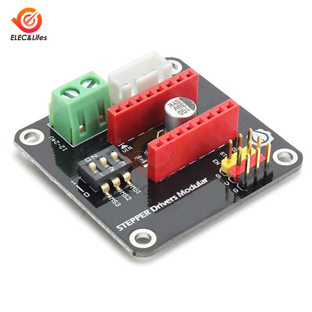 DRV8825 A4988 3D Printer 42 DC Stepper Motor Driver Controller Expansion Shield Module for Arduino UNO R3 Ramps1.4 DIY Kit
DRV8825 A4988 3D Printer 42 DC Stepper Motor Driver Controller Expansion Shield Module for Arduino UNO R3 Ramps1.4 DIY Kit
