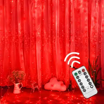 Curtain Stripe Lights, 300LED 8 Modes Remote Control Fairy String Lights Decoration
Curtain Stripe Lights, 300LED 8 Modes Remote Control Fairy String Lights Decoration