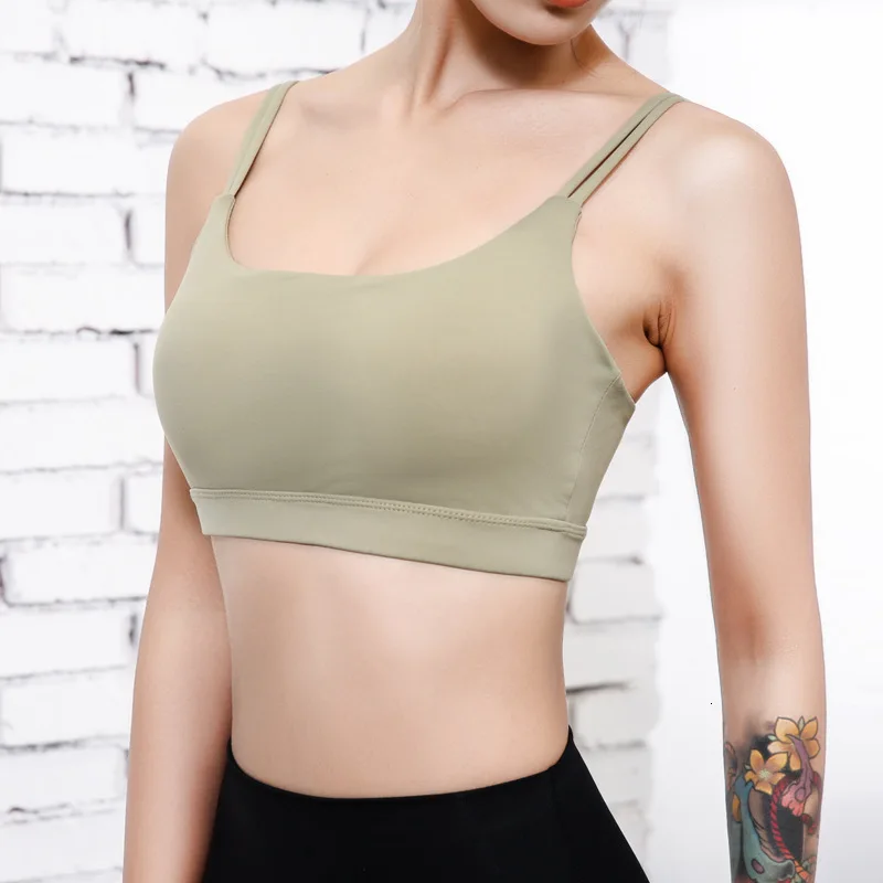 

Sports Bra For Women High Impact Double Strape Open Back Yoga Bras Gym Wireless Padded Push Up Gym Fitness Top Clothing