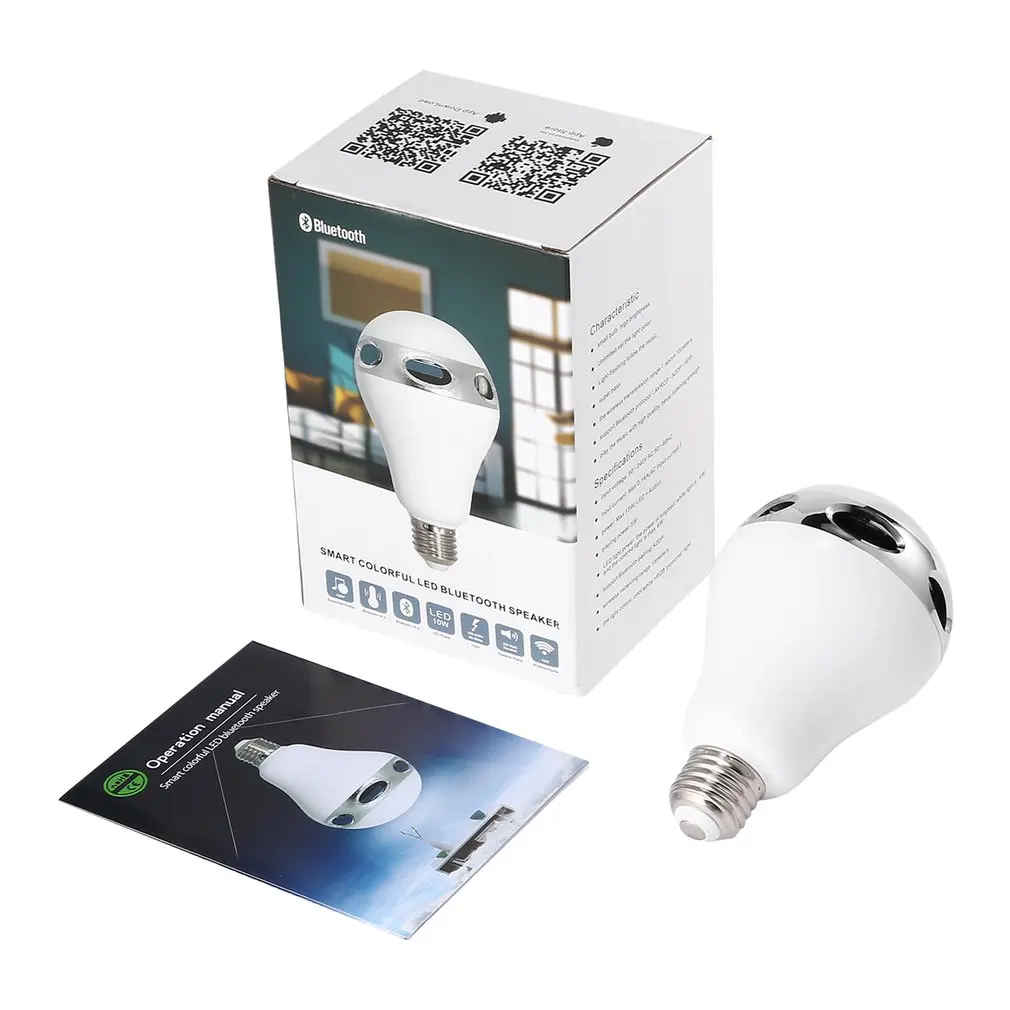 LED Bluetooth Speaker Light E27 RGB Bulb Color Changing/Music Player Lighting Lamp with Built-in Bluetooth Audio Mini Speaker
LED Bluetooth Speaker Light E27 RGB Bulb Color Changing/Music Player Lighting Lamp with Built-in Bluetooth Audio Mini Speaker