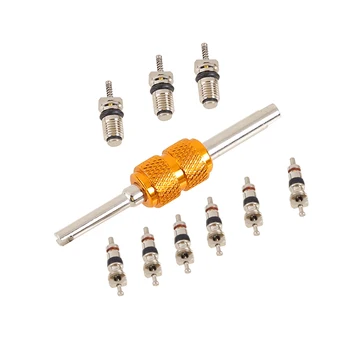 9pcs R134a Car A/C Air Conditioning Valve Cores with Installer Tool for Replacement Maintenance of Automobile Air Conditioners 
9pcs R134a Car A/C Air Conditioning Valve Cores with Installer Tool for Replacement Maintenance of Automobile Air Conditioners