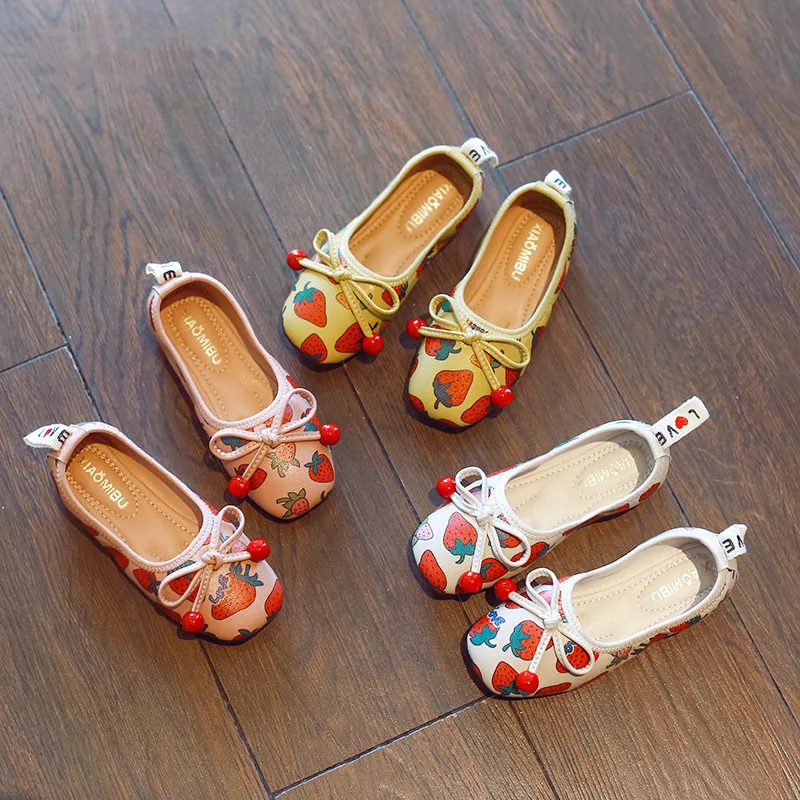 Koovan Children Girls Shoes 2019 New Fashion Baby Girl Princess Soft Bottom Children's Peas Flats Strawberry Bow Leather Shoes
Koovan Children Girls Shoes 2019 New Fashion Baby Girl Princess Soft Bottom Children's Peas Flats Strawberry Bow Leather Shoes