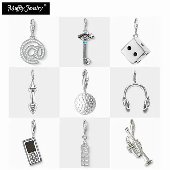 Golf Mobile Big Ben Trumpet Dumbbell Headset Key Charm Jewelry For Women Men,2020 Gift In 925 Sterling Silver Fit Bag Bracelet
Golf Mobile Big Ben Trumpet Dumbbell Headset Key Charm Jewelry For Women Men,2020 Gift In 925 Sterling Silver Fit Bag Bracelet