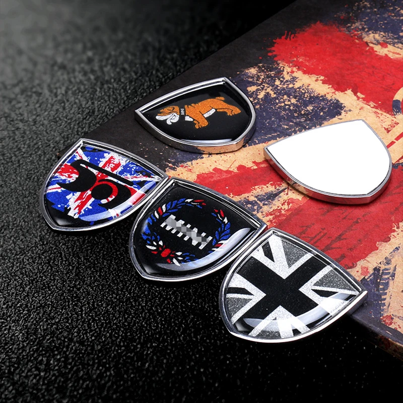 Mini Cooper Steering Wheel Sticker Logo Decal Badge F55 F56 F60 Retro Union Jack