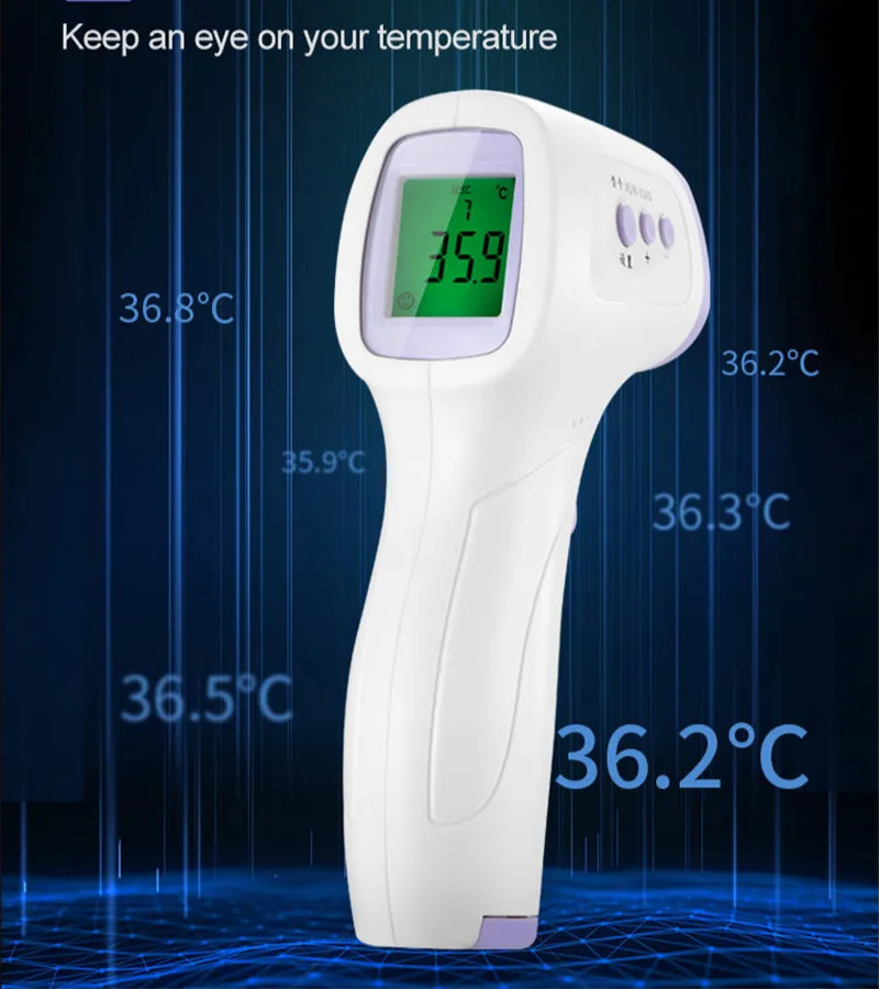 IR Infrared Ear Temperature Measuring Intelligent Forehead Thermometer Baby Kid Adults LCD Digital Intelligent Infrared Detector
IR Infrared Ear Temperature Measuring Intelligent Forehead Thermometer Baby Kid Adults LCD Digital Intelligent Infrared Detector
