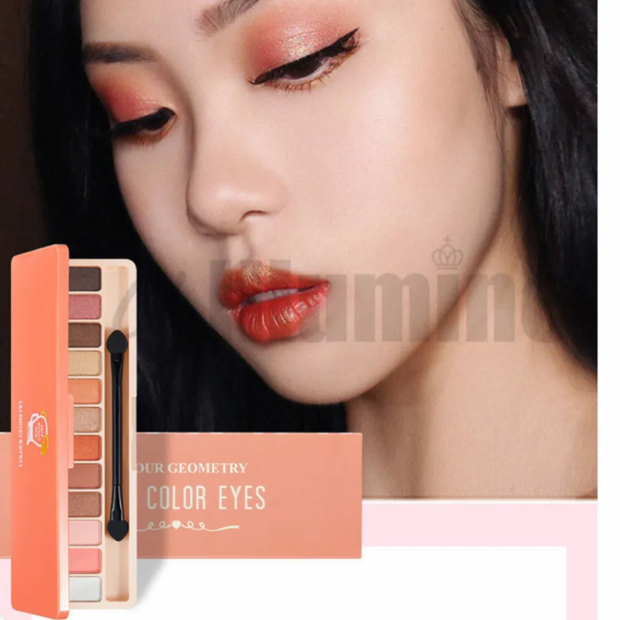 

Geometry Eye Shadow Dumb Light Big Pumpkin Color Lazy Girl Red Nude Makeup Pen Beginners