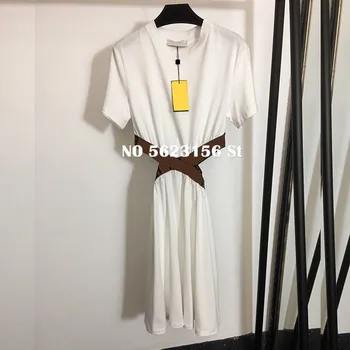 High quality summer women short sleeve sweater dresses luxury letter print hollow bodycon dress white and black party dress
High quality summer women short sleeve sweater dresses luxury letter print hollow bodycon dress white and black party dress