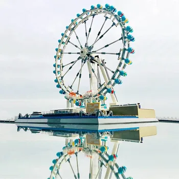 Ideas Expert Creator 1528Pcs Street View London Eye Ferris Wheel Model Building Blocks Bricks Modular Christmas Amusement Park 
Ideas Expert Creator 1528Pcs Street View London Eye Ferris Wheel Model Building Blocks Bricks Modular Christmas Amusement Park