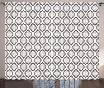 Cream Curtains Moroccan Style Trellis Pattern with Geometric Design Oriental Retro Inspired Living Room Bedroom Window Drapes
Cream Curtains Moroccan Style Trellis Pattern with Geometric Design Oriental Retro Inspired Living Room Bedroom Window Drapes