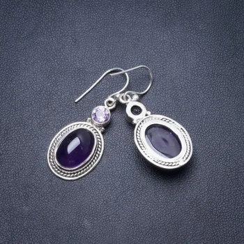 Natural Amethyst Handmade Unique 925 Sterling Silver Earrings 1 1/2" Y2357
Natural Amethyst Handmade Unique 925 Sterling Silver Earrings 1 1/2" Y2357