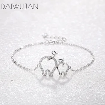 DAIWUJAN 925 Sterling Silver Cute Hollow Piggy Zircon Charm Bracelets Fine Jewelry For Women Girls Adjustable Party Wedding Gift
DAIWUJAN 925 Sterling Silver Cute Hollow Piggy Zircon Charm Bracelets Fine Jewelry For Women Girls Adjustable Party Wedding Gift