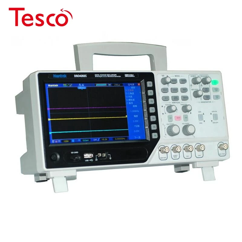 Hantek Oscilloscope DSO4202C Digital Multimeter Oscilloscope 2CH 200Mhz+ Arbitrary/Function Waveform Generator1GSa/s Sample rate
Hantek Oscilloscope DSO4202C Digital Multimeter Oscilloscope 2CH 200Mhz+ Arbitrary/Function Waveform Generator1GSa/s Sample rate