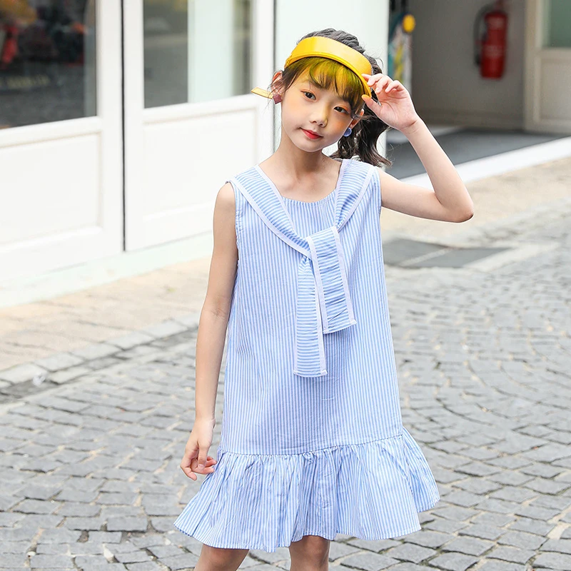 Фото Платья для маленьких девочек размер 6 8 детской одежды детские летние хлопковые