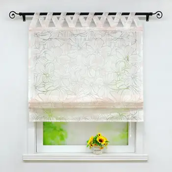 Pastoral Roman Curtain Floral Printing Sheer Window Curtain For Kitchen Living Room Voile Screening Panel 1PCS/Lot
Pastoral Roman Curtain Floral Printing Sheer Window Curtain For Kitchen Living Room Voile Screening Panel 1PCS/Lot