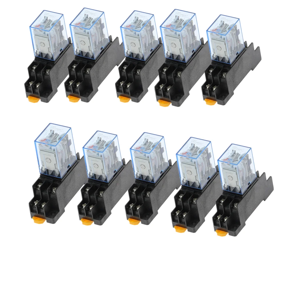 10set/lot general purpose relay MY2 DPDT 8 pins MY2NJ relais 12V 24V 36V 110V 220V 380V relay switch with PCB Socket DC/AC
10set/lot general purpose relay MY2 DPDT 8 pins MY2NJ relais 12V 24V 36V 110V 220V 380V relay switch with PCB Socket DC/AC