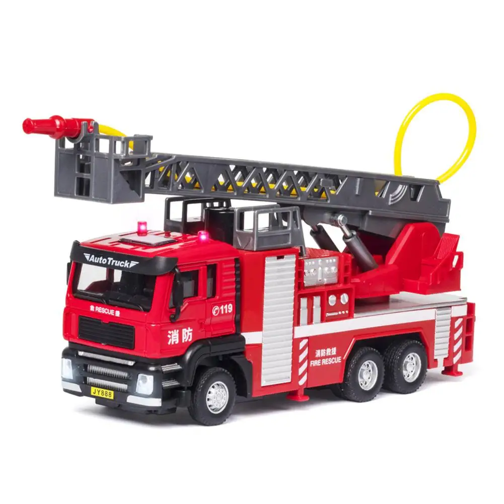 1:50 Alloy Car Model Engineering Vehicles Simulate Fire Rescue Truck with Tank Ladder Educational Sound Light Water Spray Toys
1:50 Alloy Car Model Engineering Vehicles Simulate Fire Rescue Truck with Tank Ladder Educational Sound Light Water Spray Toys