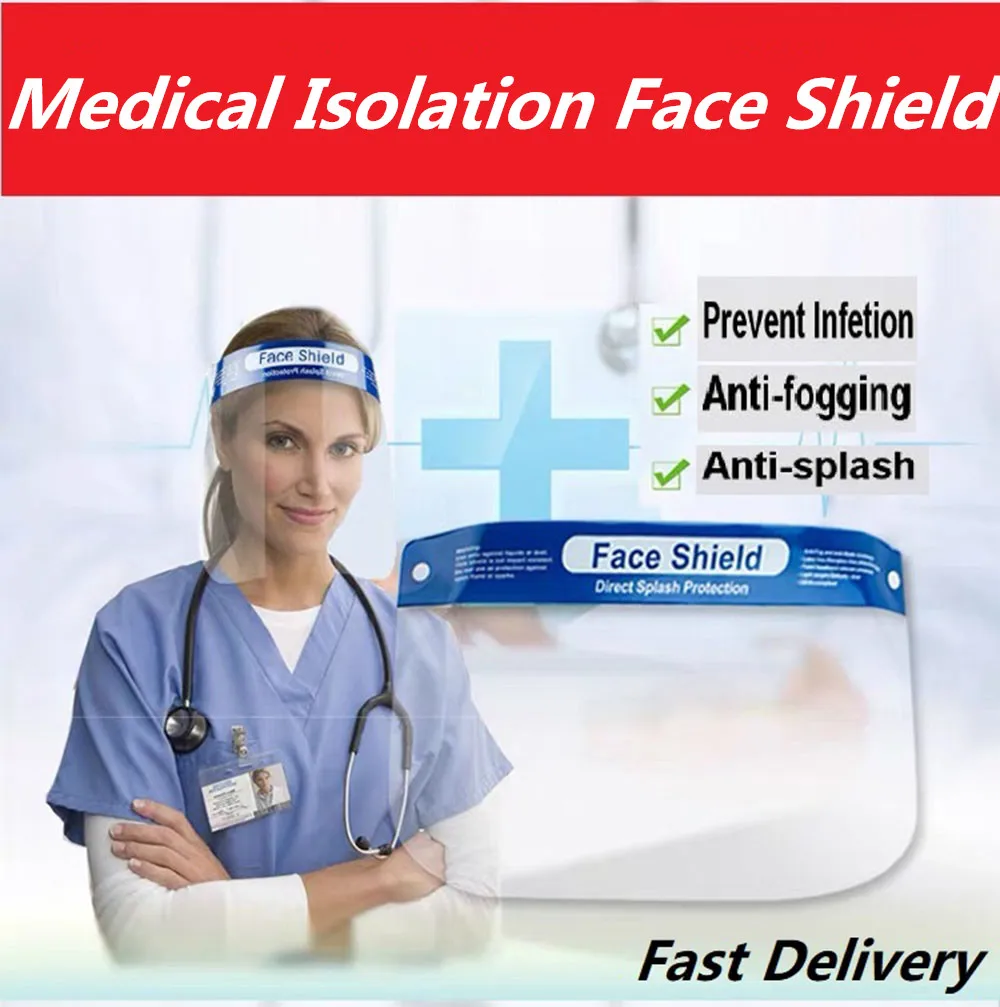 Adjustable Full-Face Shield with Stretch Head Band Anti-virus fog Transparent Protective Cover Masks Fast DHL UPS delivery
Adjustable Full-Face Shield with Stretch Head Band Anti-virus fog Transparent Protective Cover Masks Fast DHL UPS delivery