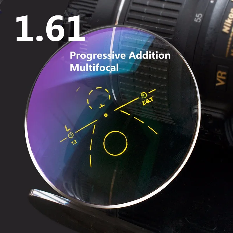 Prescription Lens 1.61 Refractive Index Gradient Anti-Radiation Reflection Multifocal Lens HMC Gradient Lens
Prescription Lens 1.61 Refractive Index Gradient Anti-Radiation Reflection Multifocal Lens HMC Gradient Lens