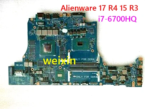 Для Dell Alienware 15 R3 17 R4 материнская плата для ноутбука JHRTF 0JHRTF CN-0JHRTF W/ i7-6700HQ CPU DDR4 GTX1060M